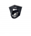Plafonnier Channel Métal Noir 1 ampoule 11cm