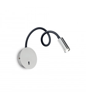 Wall lamp with reading light Focus-2 1 bulb Metal Chrome