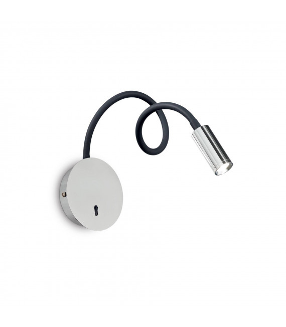 Wall lamp with reading light Focus-2 1 bulb Metal Chrome