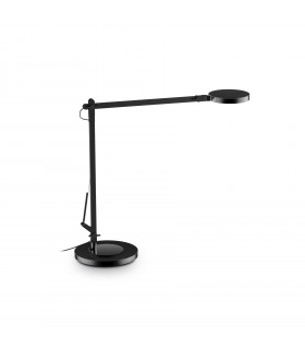 Sobremesa Futura Aluminio Negro 1 bombilla 65,5cm