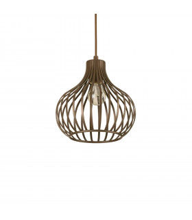 Suspension Onion Métal Marron 1 ampoule 38cm