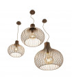 Suspension Onion Métal Marron 1 ampoule 52,5cm