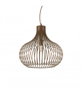 Suspension Onion Métal Marron 1 ampoule 59cm