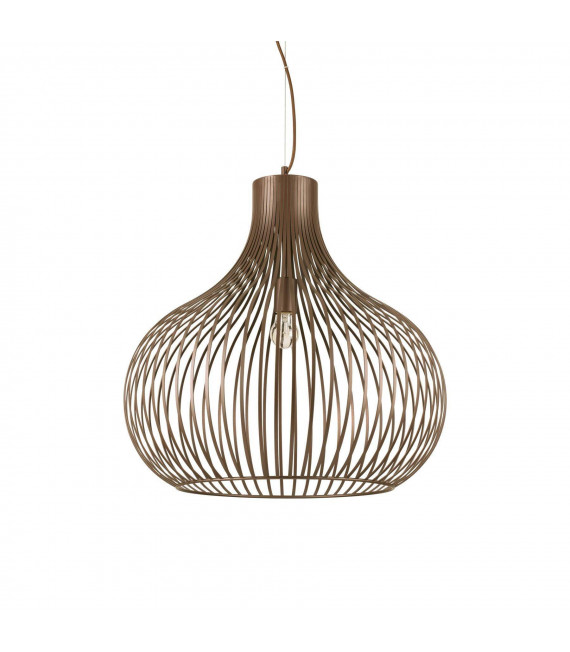 Onion Brown Metal Pendant 1 bulb 72cm