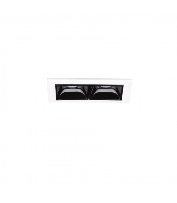 Recessed spotlight Lika Aluminum white 2 bulbs 4.8cm