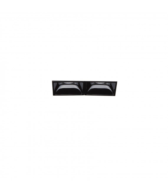 Spot encastré Lika Aluminium Noir 2 ampoules 5,4cm