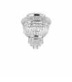 Ceiling light Design Dubai Metal Chrome 3 bulbs 35.5cm