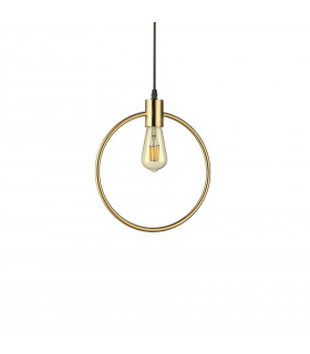 Suspension design Abc Métal Laiton antique 1 ampoule 47cm