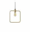 Design pendant lamp Abc Metal Antique brass 1 bulb 44cm