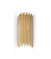 Applique murale Pan Métal Or 2 ampoules 58cm