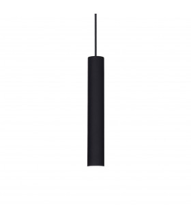 Designer pendant lamp Black Aluminum Tube 1 bulb 40cm