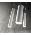 Suspension design Tube Aluminium blanc 1 ampoule 55cm