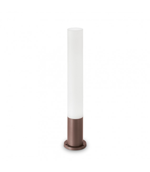 Bolardo de jardín Edo Aluminio Café 1 bombilla 80cm