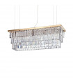 Chandelier Martinez 8 ampoules Métal Or
