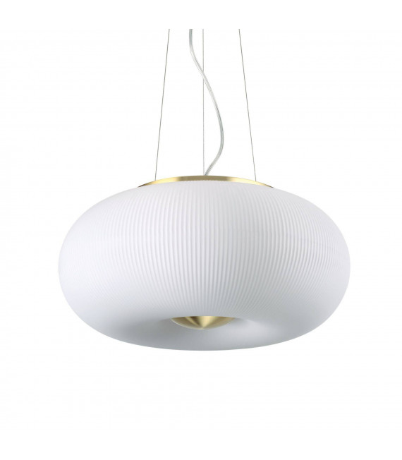 Suspension Arizona Verre blanc 3 ampoules 32,5cm