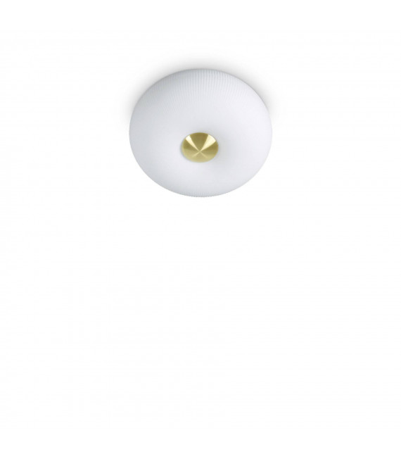Arizona ceiling light White glass 2 bulbs 18cm