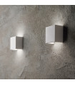 Applique murale Flash Gypse blanc 1 ampoule 12,5cm