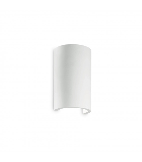 Applique murale Flash Gypse blanc 1 ampoule 18cm