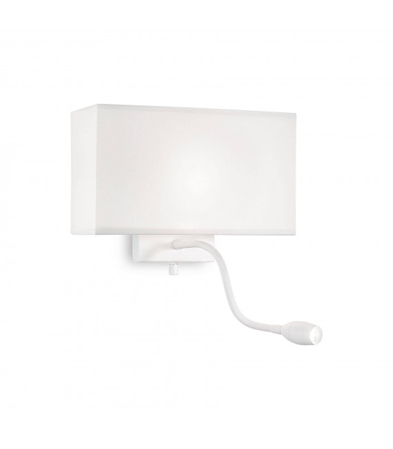 Applique murale Hotel Métal blanc 2 ampoules 22,5cm