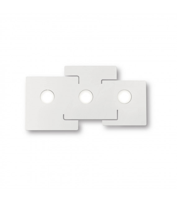Plafonnier Totem Métal blanc 3 ampoules 3cm