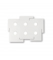 Plafonnier Totem Métal blanc 6 ampoules 3cm