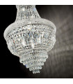 Grand Chandelier Dubai Métal Chrome 10 ampoules 98cm