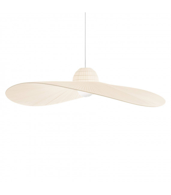 Madame Fabric Pendelleuchte Elfenbein 1 Glühbirne 43cm
