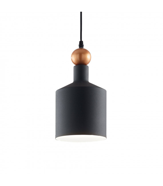 Pendente Triad in metallo nero 1 lampadina 43cm