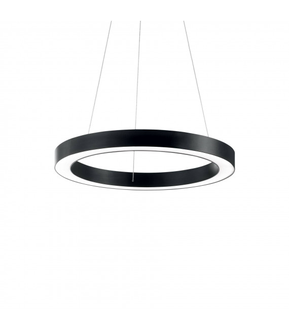 Suspensión LED integrada Oracle Aluminio Negro 1 bombilla 19,5cm