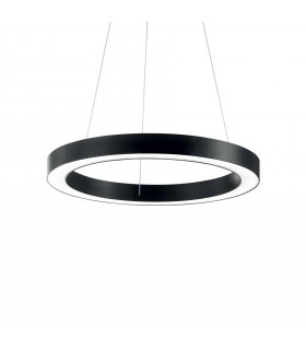 Sospensione LED integrata Oracle Alluminio Nero 1 lampadina 19,5cm