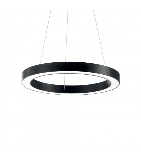 Suspensión LED integrada Oracle Aluminio Negro 1 bombilla 19,5cm