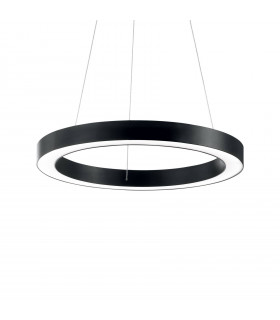 Suspensión LED integrada Oracle Aluminio Negro 1 bombilla 19,5cm