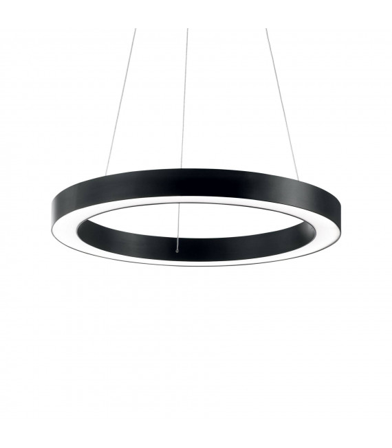 Sospensione LED integrata Oracle Alluminio Nero 1 lampadina 19,5cm