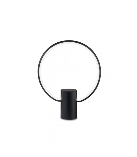 Lampada LED integrata Cerchio Plastica nera 1 lampadina 33,5 cm