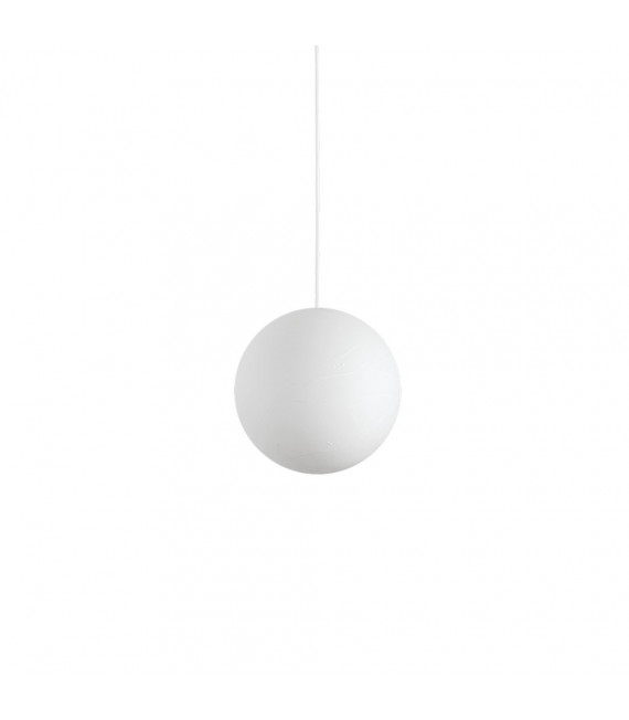Carta Lampada a sospensione in plastica bianca 1 lampadina 33cm