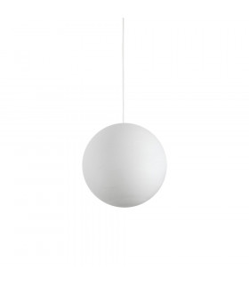 Carta lámpara colgante Plástico blanco 1 bombilla 44cm