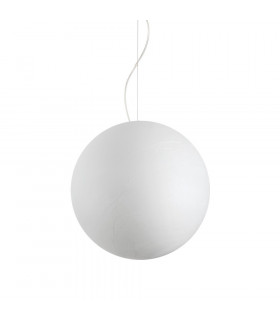 Carta lámpara colgante Plástico blanco 1 bombilla 53cm