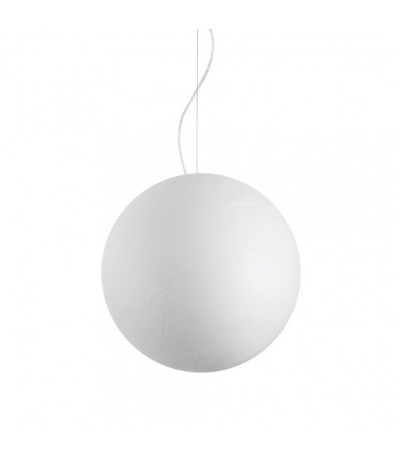 Carta pendant light White plastic 1 bulb 53cm