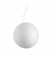 Suspension Carta Plastique blanc 1 ampoule 53cm
