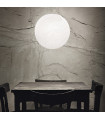Carta pendant light White plastic 1 bulb 53cm