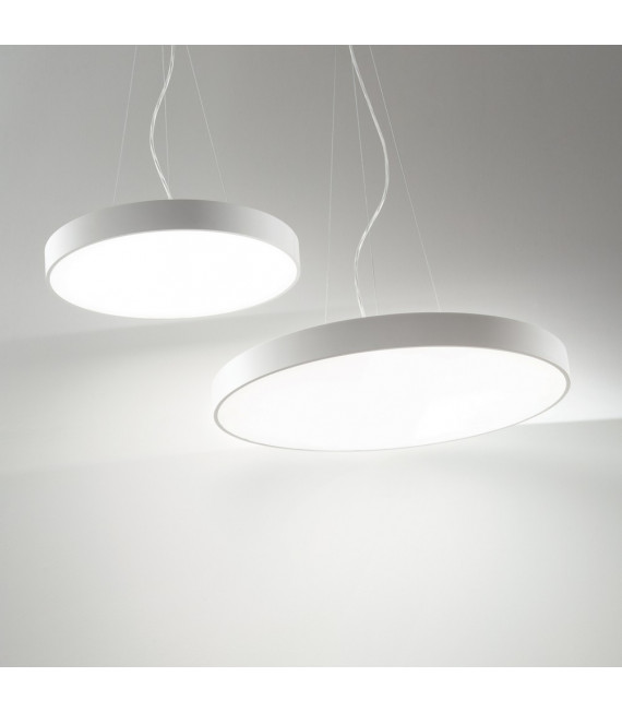 Sospensione LED integrata Halo Alluminio bianco 1 lampadina 25cm