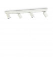 Spotlight bar Rudy White metal 4 bulbs 11.5cm