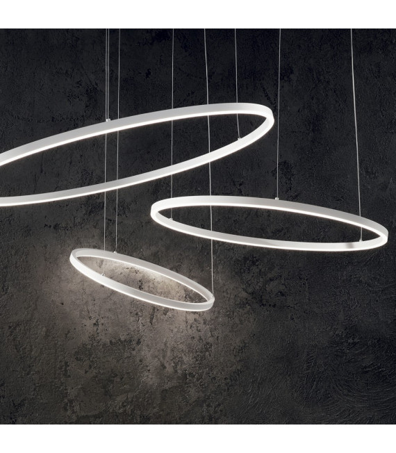 Integrierte LED-Aufhängung Oracle White Aluminium 1 Birne 9cm