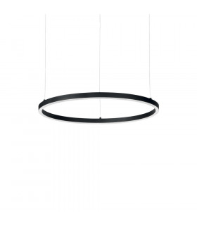 Integrierte LED-Aufhängung Oracle Aluminium Schwarz 1 Birne 9cm