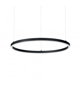 Suspension LED intégré Oracle Aluminium Noir 1 ampoule 9cm