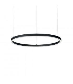 Integrierte LED-Aufhängung Oracle Aluminium Schwarz 1 Birne 9cm