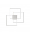 Plafonnier LED intégré Frame-2 Métal blanc 1 ampoule 9cm