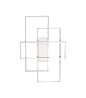 Plafonnier LED intégré Frame-1 Métal blanc 1 ampoule 6cm