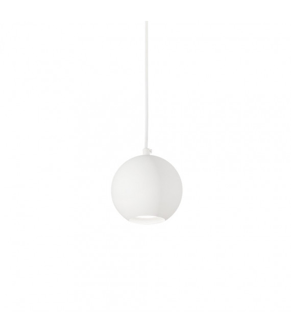 Mr white metal pendant light 1 bulb 16cm