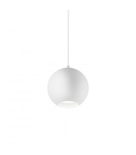 Mr white metal pendant light 1 bulb 20cm
